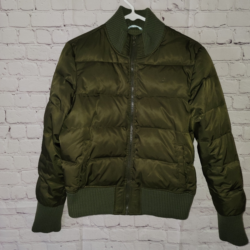 Old Navy down cropped puffer coat womans M